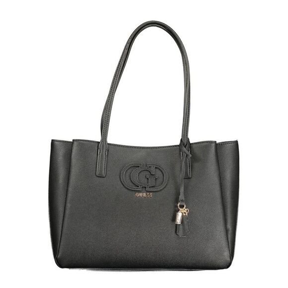 Guess Jeans Black Polyurethane Women Women's Handbag